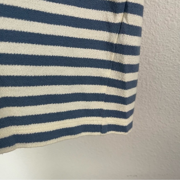 John Varvatos Collection Striped Short Sleeve Silk / Cotton Tee T Shirt - Picture 4 of 6